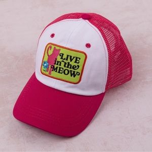 “Live in the Meow” Trucker Hat